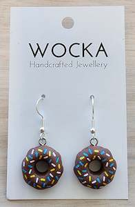 Chocolate Donut Earrings