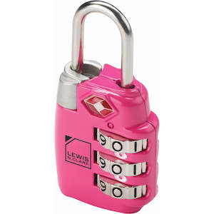 Clothing: TSA COMBINATION LOCK - PINK