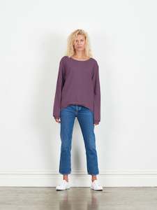 Clothing: LUCY SWEATER - PLUM - clearance