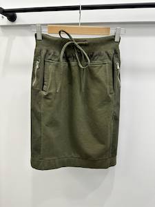 Suzy D Mila Ultimate Jersey Skirt - Olive