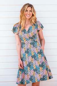 Wildflower Meadow Wrap Dress