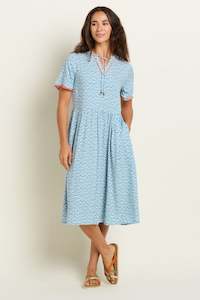 Clothing: Yasmin Blue Midi Dress