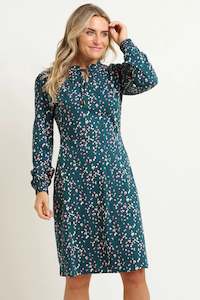 Teal Leopard Spot Dress