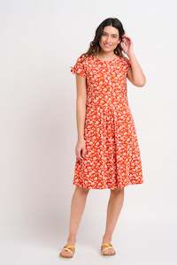 Clothing: Floating Floral Tie-Sleeve Dress