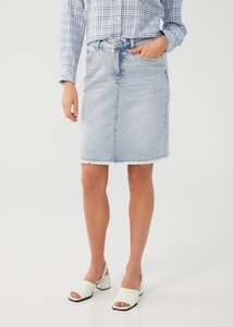 FDJ Denim Pencil Skirt - Light Wash