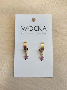 Clothing: Purple Star Cuff Earring