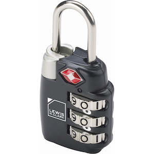 Clothing: TSA COMBINATION LOCK - BLACK