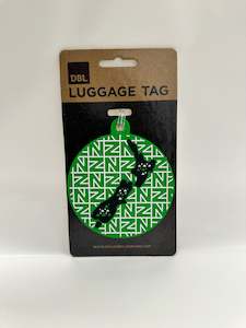 Retro Map Luggage Tag