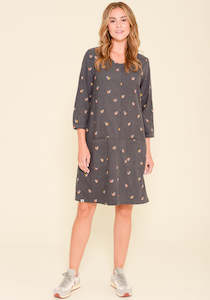 BRAKEBURN SQUIRREL CORD SMOCK DRESS