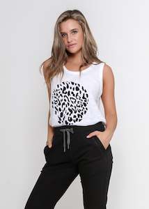 Clothing: Jax Tank - Black Leopard 'O'