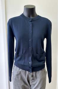 Clothing: Classic Navy Cardigan