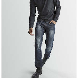 Clothing: BLEND TWISTER JEANS - DARK BLUE STONE WASH