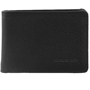 PIERRE CARDIN BLACK MEN'S LEATHER CARD HOLDER