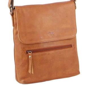 Clothing: MILLENI COGNAC NAPPA LEATHER HANDBAG