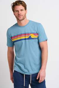 Clothing: Retro Stripe Wave Tee