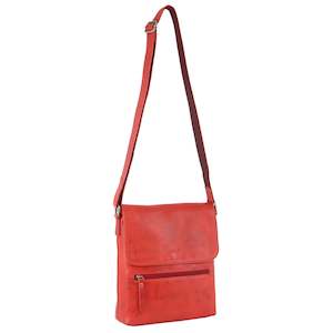 MILLENI SALSA RED NAPPA LEATHER BAG