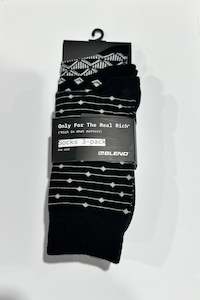 Blend socks- black & white geo - 3 pack