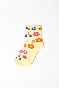 Clothing: Stilen Retro Flower Socks