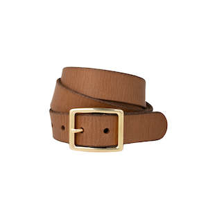 Clothing: Loop Leather Co Harper Leather Belt - Natural