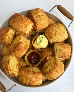 Cafe: AGED CHEDDAR SCONES Tomboy