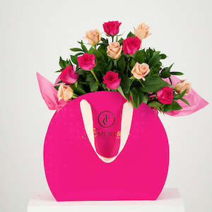 Gift Bags: First Class Dozen Pink