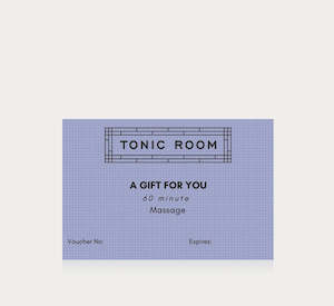 Tonic Room: Massage 60 mins