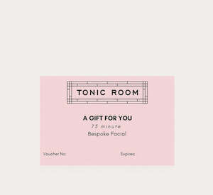 Tonic Room: Facial Bespoke 75 mins