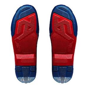 Leatt 4.5/5.5 Boot Outer Sole - Blue / Red [Pair]