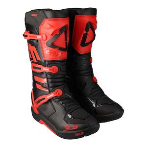 Boots: Leatt 3.5 Boot - Red / Black