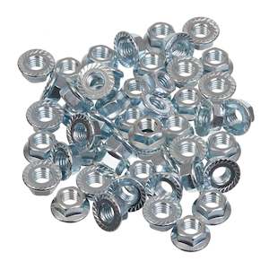 Hardware: Whites Nut Flange - 8 x 1.25mm (50 Pack)