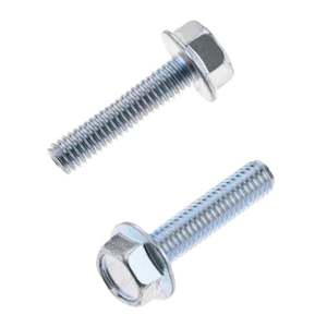 Bolt 6x25mm Hex (10mm Head) Flange Bolt (Packet of 10)