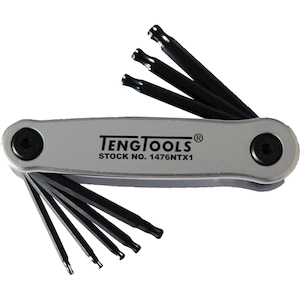 Teng 8pc TX Set With Ball Point End (Folding)