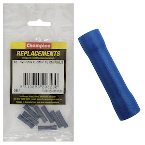 Auto Crimp Terminals: Champion Blue Cable Connector 10pk