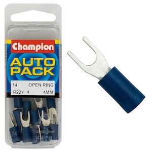 Auto Crimp Terminals: Champion Blue Spade Terminal