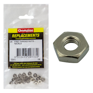 Champion 8/36in Fine Thread Nut – 100pk