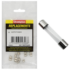 Champion 2Ag 7.5Amp Glass Fuse 10pk