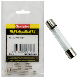 Auto Fuses: Champion 3Ag 35 Amp Glass Fuse 10pk