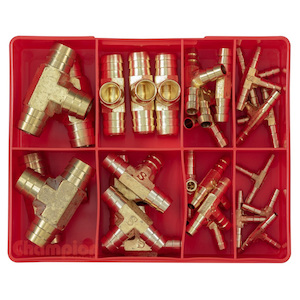 Brass Fittings: Champion 27pc Brass Barbed T Joiner Assortment