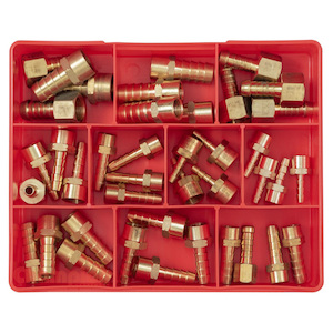 Brass Fittings: Champion 40pc Female Brass Hose Tail Assortment