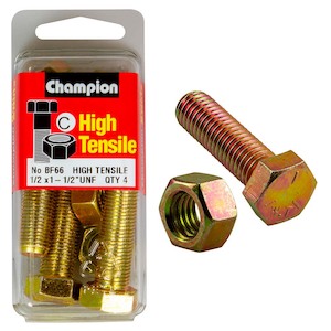 Champion 1-1/2in x 1/2in Set Screw & Nut (C) – GR5