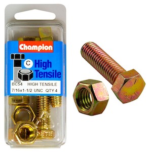 Champion 1-1/2in x 7/16in Set Screw & Nut « – GR5