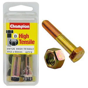 Blister Packs: Champion 12 x 60 Bolt And Nut (B) – GR8.8