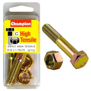 Champion 12 x 70 Bolt And Nut (C) – GR8.8