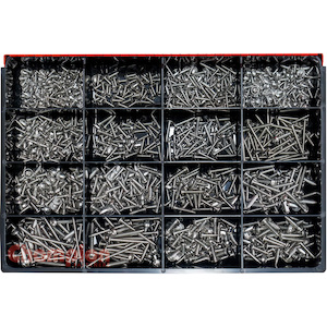 Champion 1150pc SS Mushroom Head S/Tapping Screw Master Kit