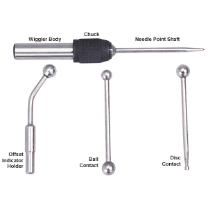 Groz 5pc Wiggler / Centre Finder Set