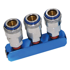 THB Manifold 3 Way Single Action Coupler