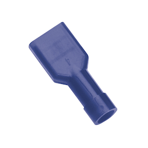 Champion Blue Female insulated Push-On Spade Terminal 100pk