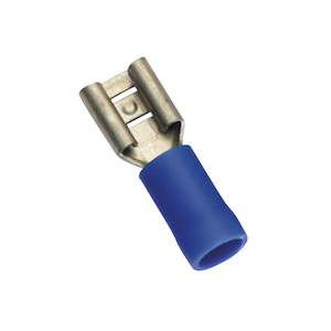 Auto Crimp Terminals: Champion Blue Female Push – On Spade Terminal – 100pk