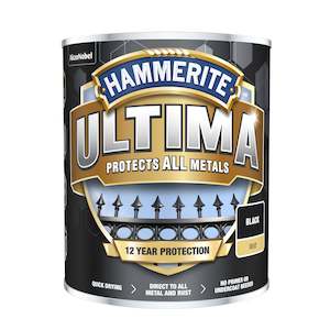 Metal Protection & Paint: Hammerite Ultima Metal Matt Black 750ml