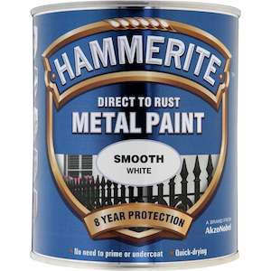 Hammerite Direct to Rust Metal Paint Smooth White 750ml